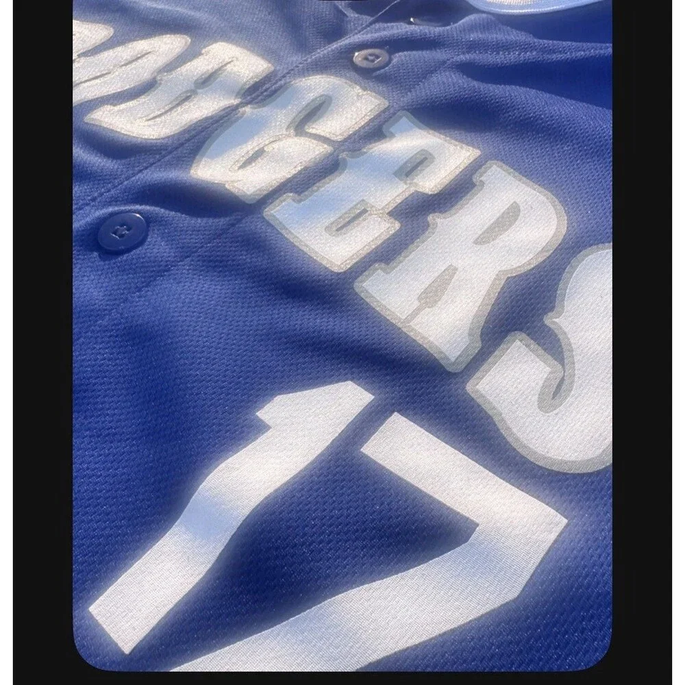 Shohei Ohtani #17 Los Angeles Dodgers Blue MLB Jersey Men’s XL Genuine Merchandi